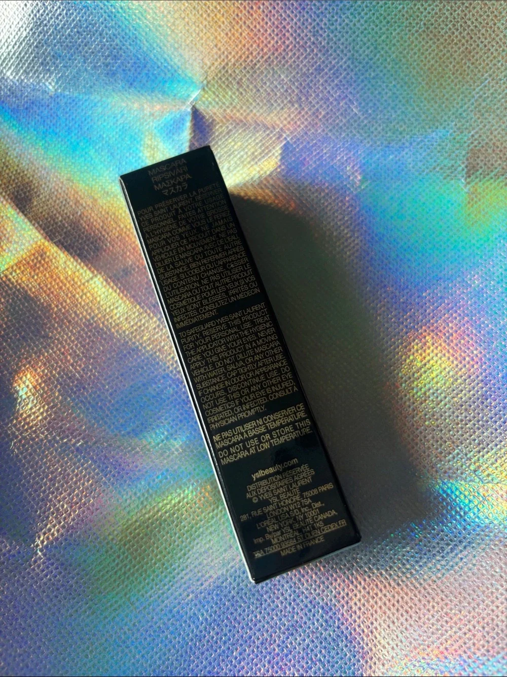 Yves Saint Laurent Lash Clash Mascara in Black with Gold Logo